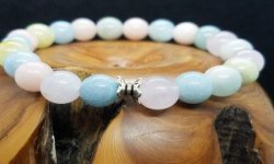 Bracelet en Morganite multicolore