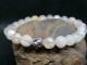 Bracelet en Agate Cerise ou agate. Fleur