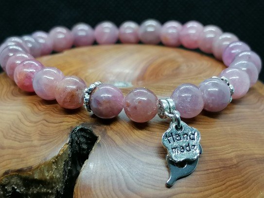 Bracelet en Rubellite ou tourmaline rose